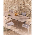Розсувний вуличний стіл Izola Taupe 185 (235) x 100cm2
